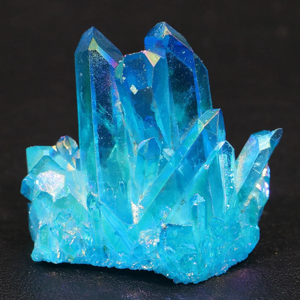 Titanium Aura Quartz Crystal Cluster - Image 5