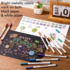 Shuttle Art Metallic Marker Pens - Thumbnail Image 3