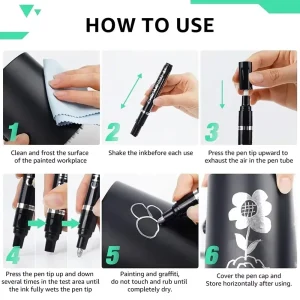 Chrome Pen Marker Mirror Waterproof Paint - Thumbnail Image 5