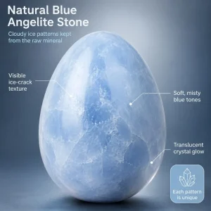 Elegant blue crystal egg - Thumbnail Image 4