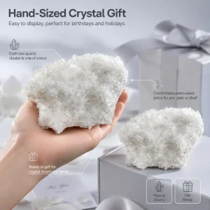 Natural Bohemian style white crystal quartz cluster