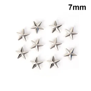 Metal Silver Star Rivets - Thumbnail Image 7