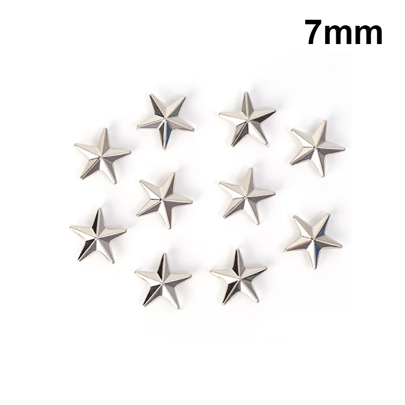 Metal Silver Star Rivets - Image 7