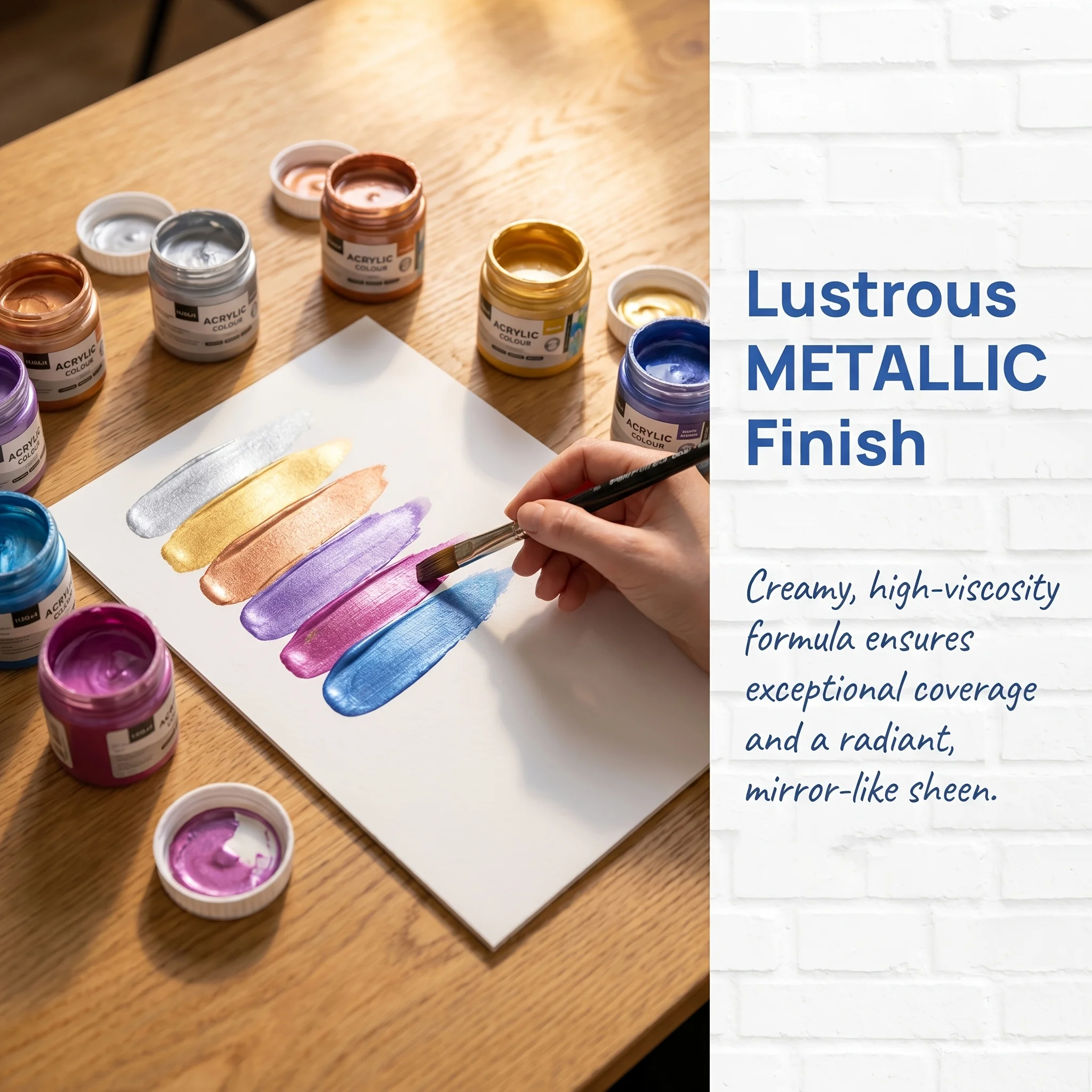 Metallic Acrylic Paint Set - Image 5