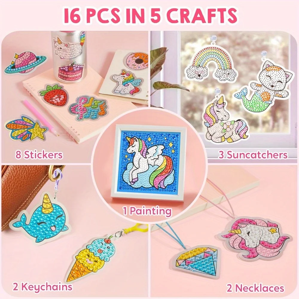 Kids Diamond Gem Painting Kit - Image 3