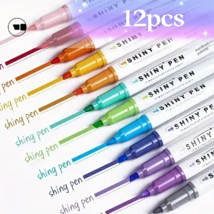 Glitter Shiny Highlighter Marker Pens - Thumbnail Image 5