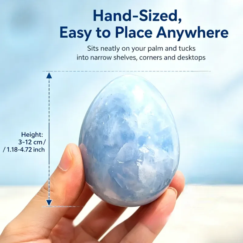 Elegant blue crystal egg - Image 3
