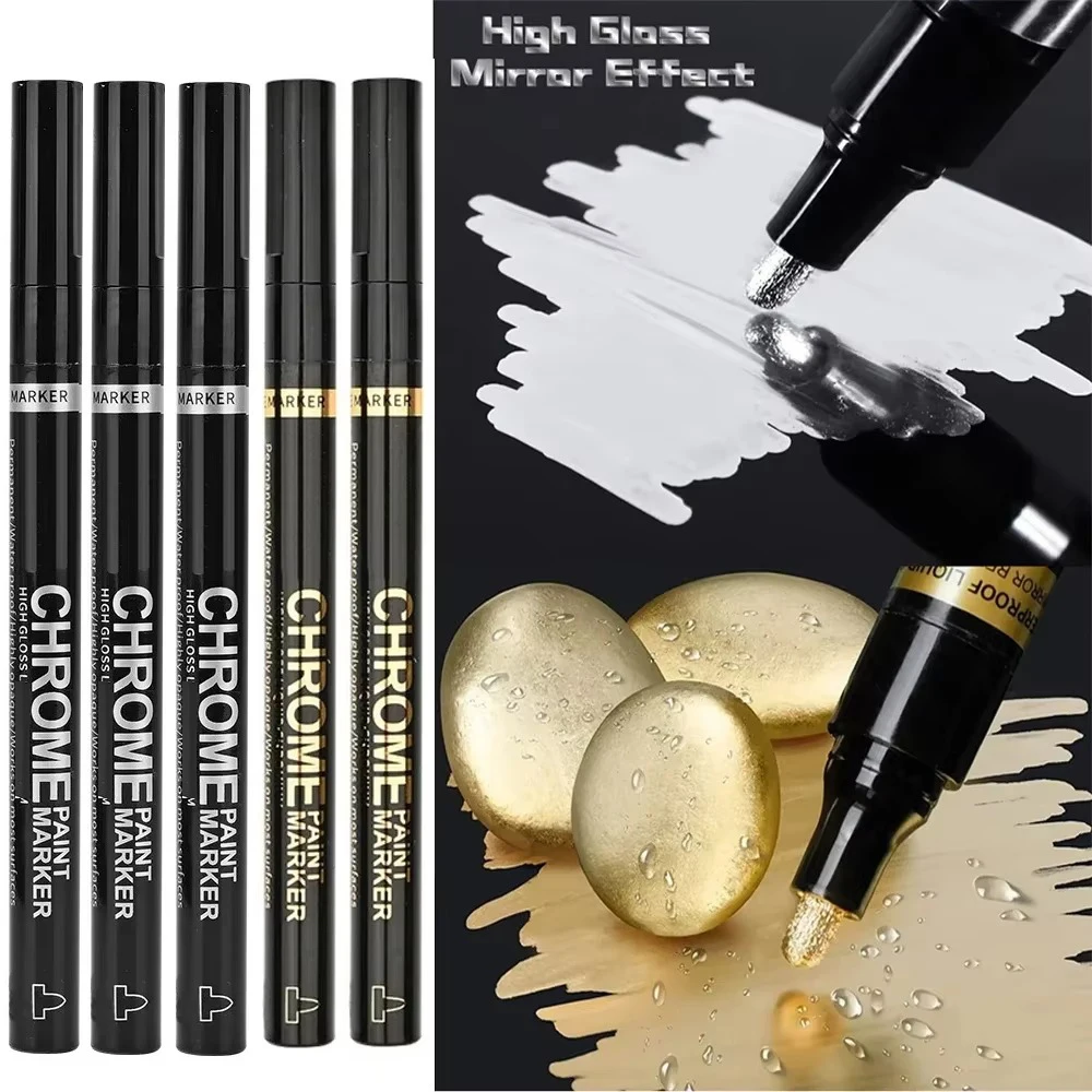 Chrome Pen Marker Mirror Waterproof Paint - Image 6