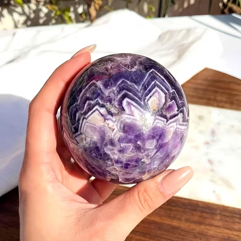 Bohemian style natural amethyst quartz ball - Image 1