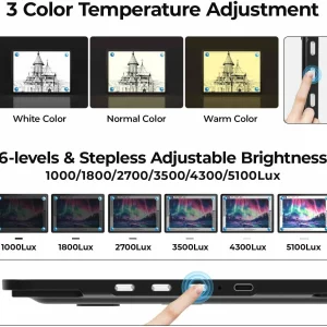 Light Board with Stand for Diamond Painting, A3 - Thumbnail Image 4