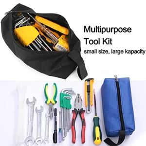 5 Pack Canvas Tool Pouch of Two Sizes - Thumbnail Image 3