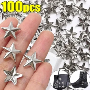 Metal Silver Star Rivets