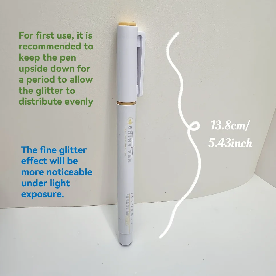 Glitter Shiny Highlighter Marker Pens - Image 2