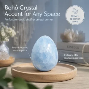 Elegant blue crystal egg - Thumbnail Image 2