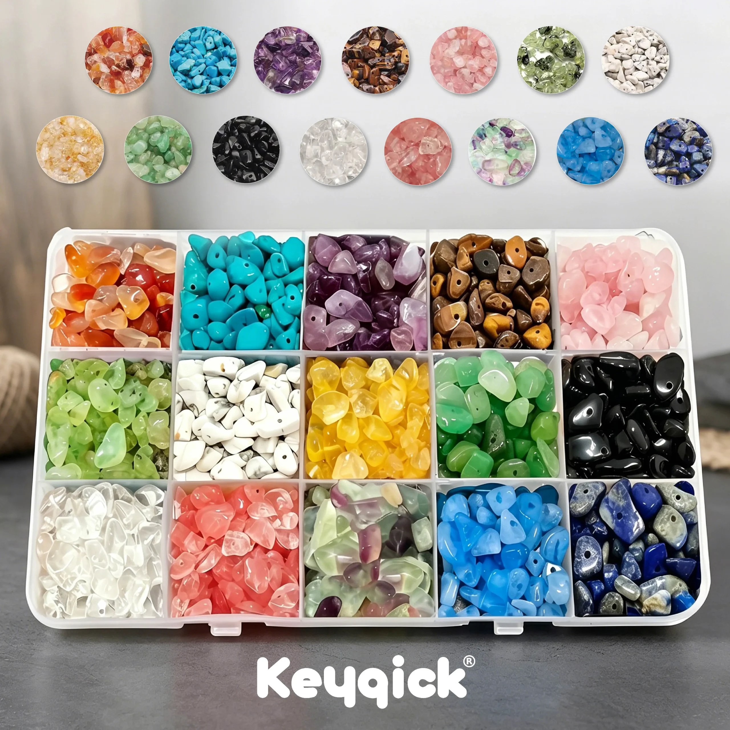 Multicolor Gemstone Beads - Image 1