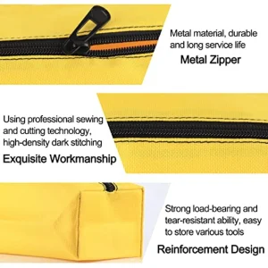 5 Pack Canvas Tool Pouch of Two Sizes - Thumbnail Image 5