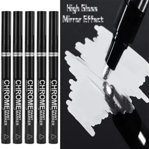 Chrome Pen Marker Mirror Waterproof Paint