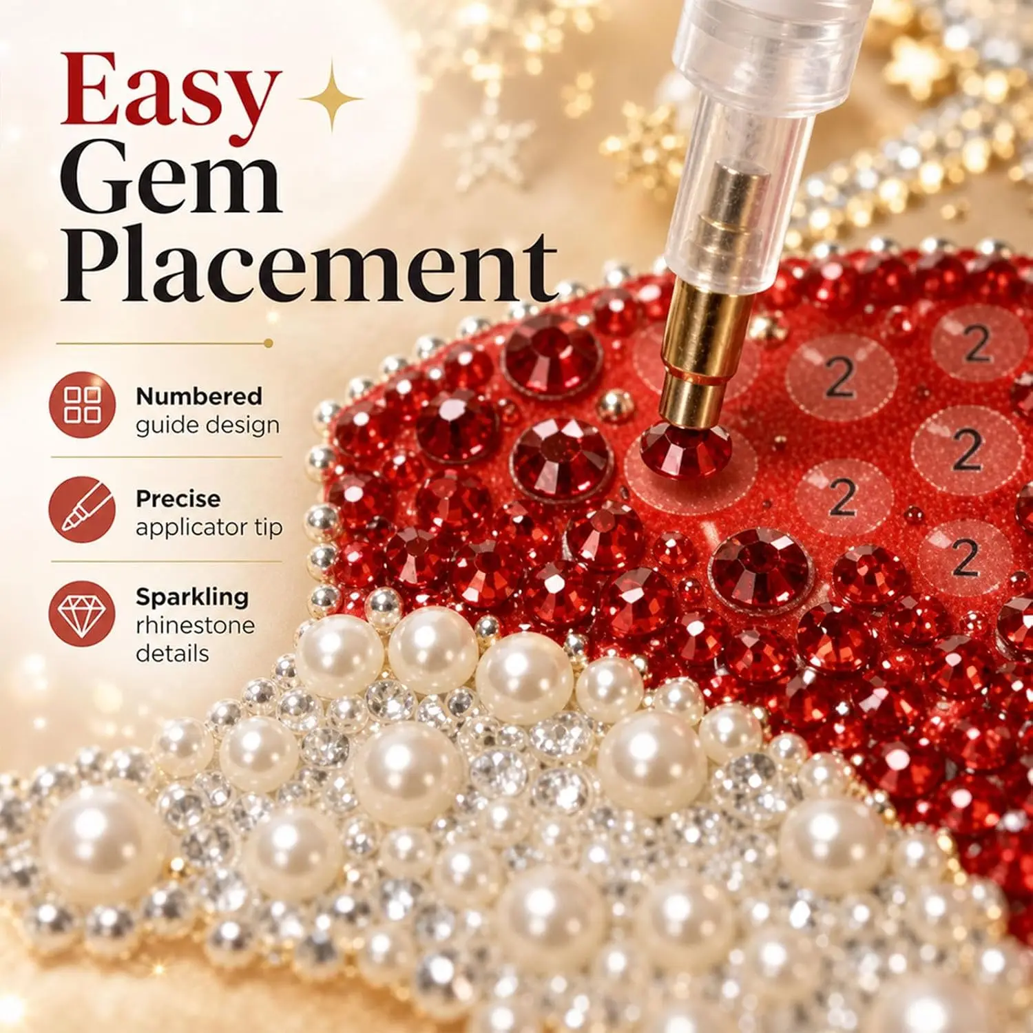 Christmas Pearl Art Hanging Ornament Kit - Image 2