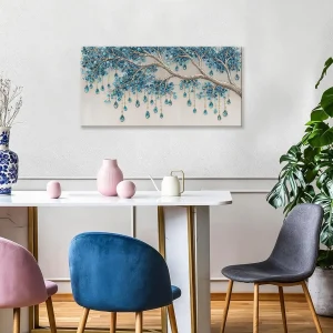 Blue Tree Diamond Art Print Canvas - Thumbnail Image 3