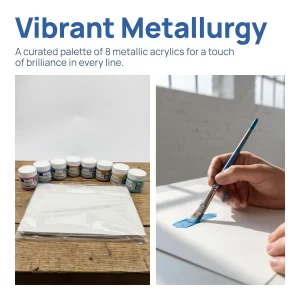 Metallic Acrylic Paint Set - Thumbnail Image 3