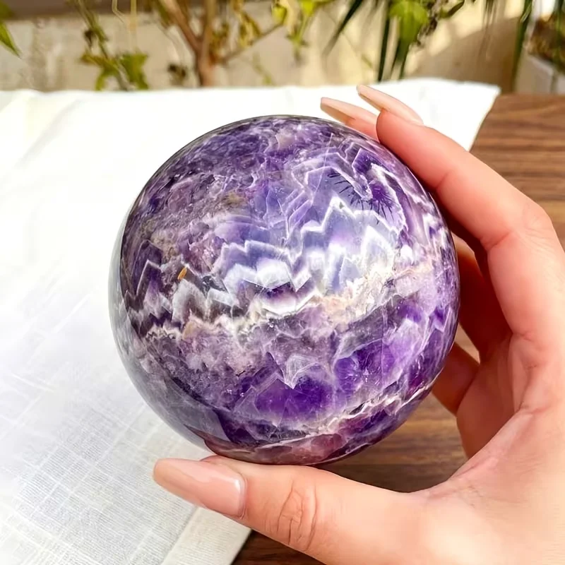 Bohemian style natural amethyst quartz ball - Image 4