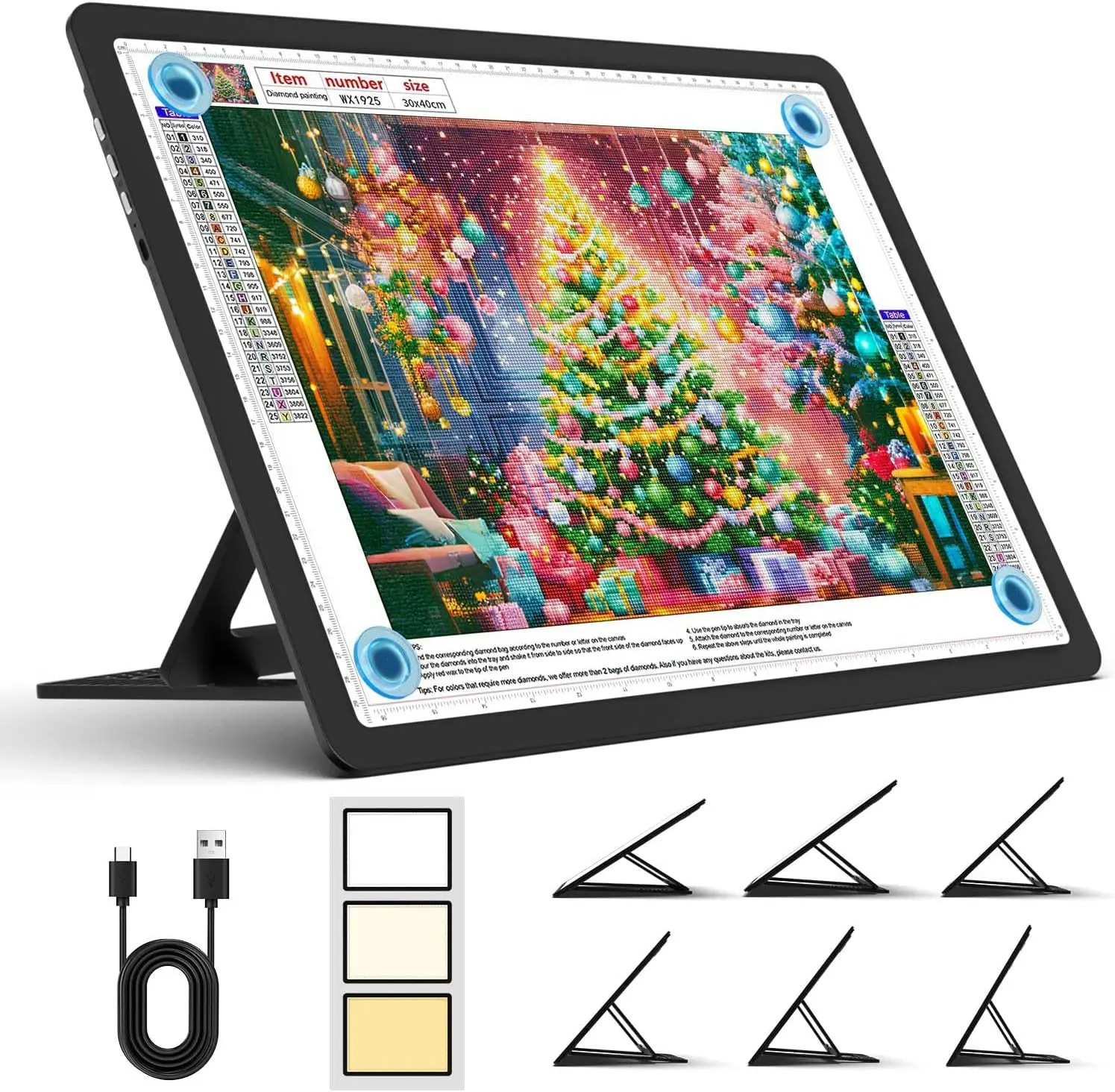 Light Board with Stand for Diamond Painting, A3 - Image 1