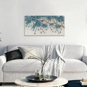 Blue Tree Diamond Art Print Canvas - Thumbnail Image 4