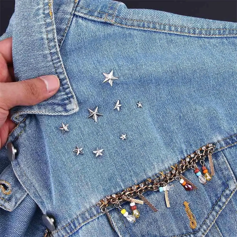 Metal Silver Star Rivets - Image 2