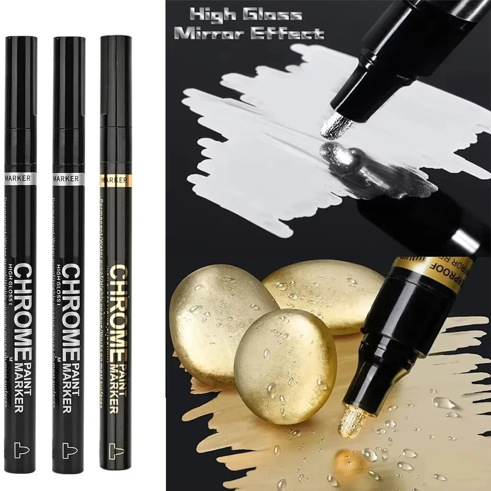 Chrome Pen Marker Mirror Waterproof Paint - Image 10