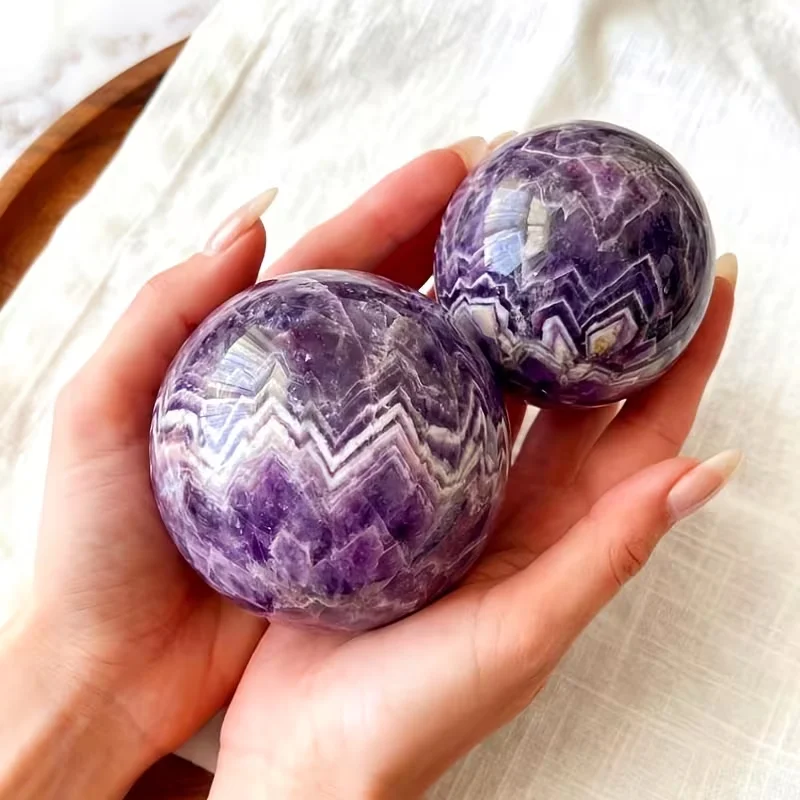 Bohemian style natural amethyst quartz ball - Image 5