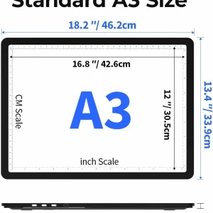 Light Board with Stand for Diamond Painting, A3 - Thumbnail Image 5
