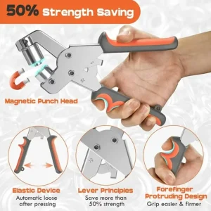 Handheld Grommet Punch Pliers - Thumbnail Image 3