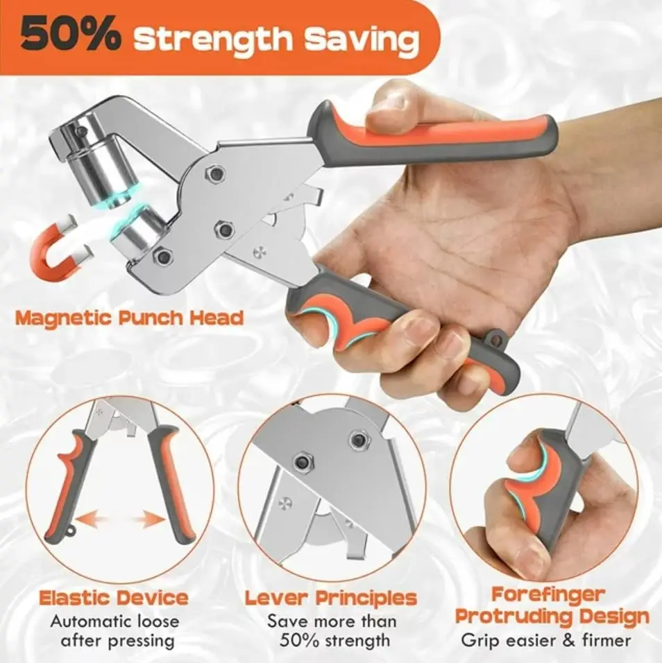 Handheld Grommet Punch Pliers - Image 3