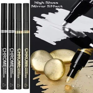 Chrome Pen Marker Mirror Waterproof Paint - Thumbnail Image 2