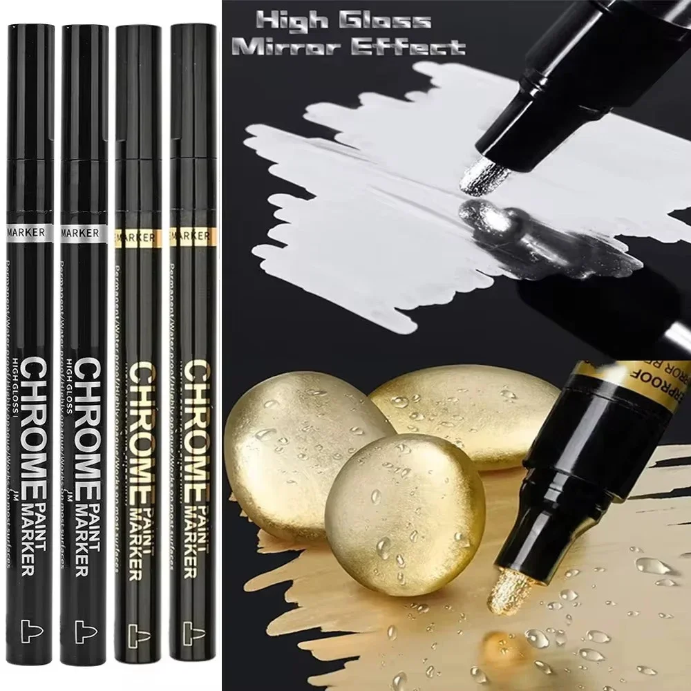 Chrome Pen Marker Mirror Waterproof Paint - Image 2
