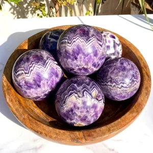 Bohemian style natural amethyst quartz ball - Thumbnail Image 2