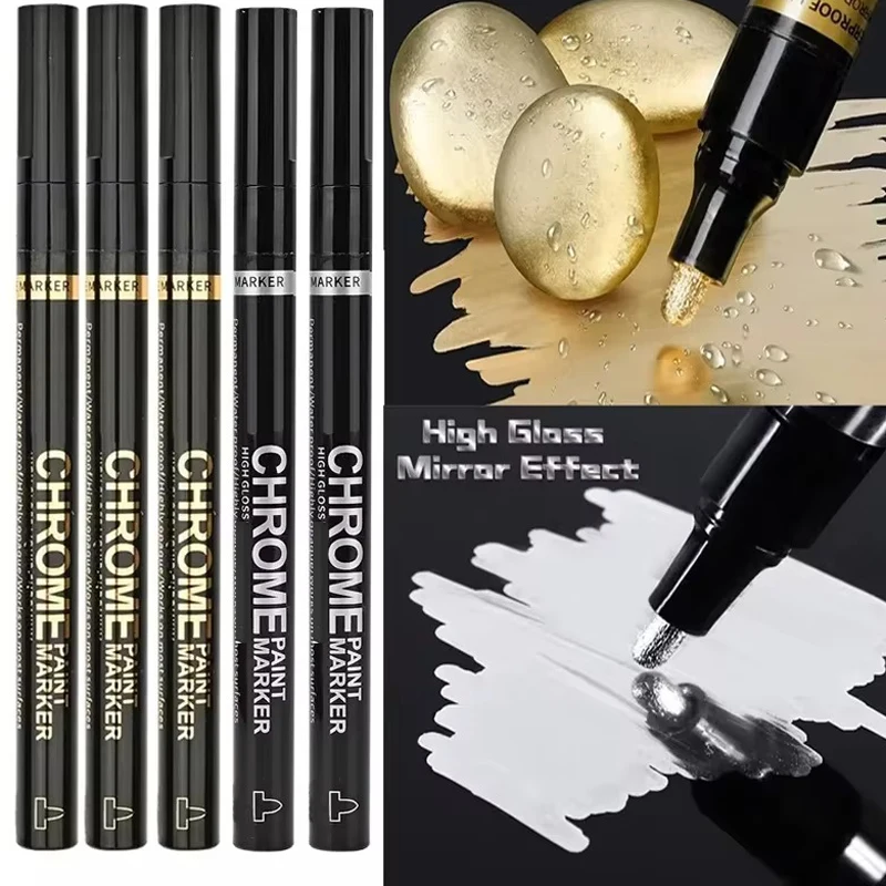 Chrome Pen Marker Mirror Waterproof Paint - Image 7
