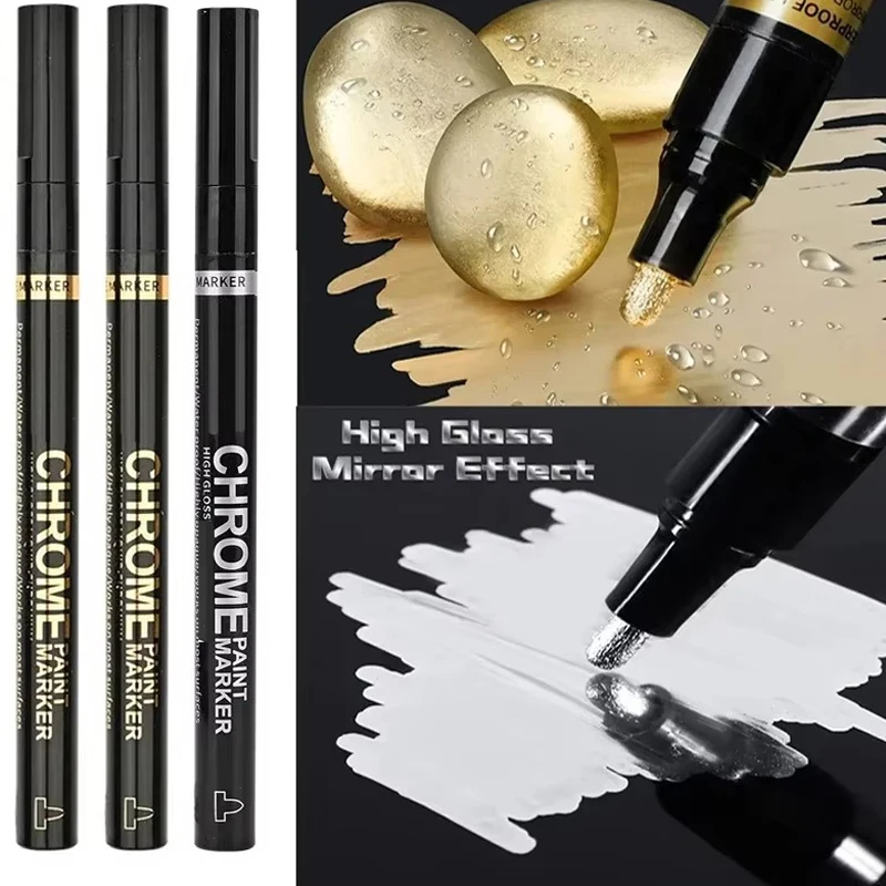 Chrome Pen Marker Mirror Waterproof Paint - Image 11